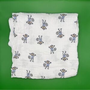 Aden + Anais Muslin Cotton Swaddle Baby Blanket Monkey Boy Girl Jungle Jam